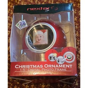 Nextar Christmas Ornament 1.5" Digital Photo Frame Holiday Gift